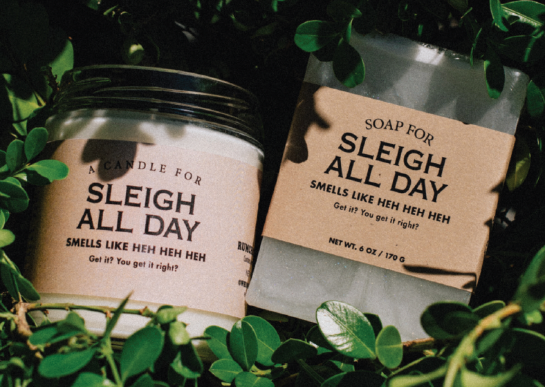 A Candle for Sleigh All Day- HOLIDAY| Funny Christmas Candle