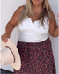 Magenta Flora Lace Maxi Skirt