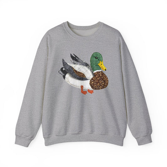 Mallard Duck Patchwork Sweatshirt