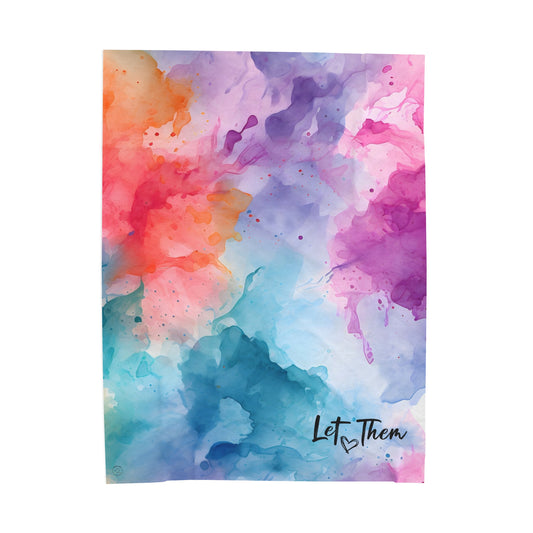 Let Them Velveteen Plush Blanket