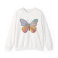 Butterfly Patchwork Crewneck Sweatshirt