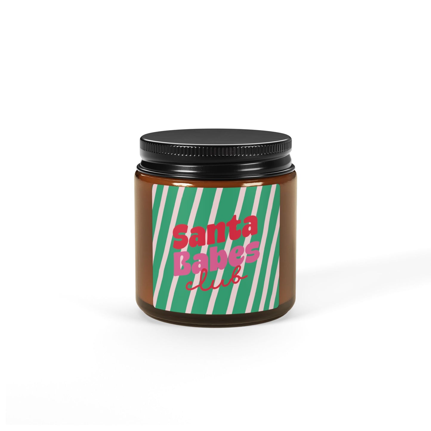 Santa Babes Club Scented Soy Candle - Festive Holiday Decor