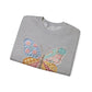 Butterfly Patchwork Crewneck Sweatshirt