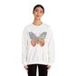 Butterfly Patchwork Crewneck Sweatshirt