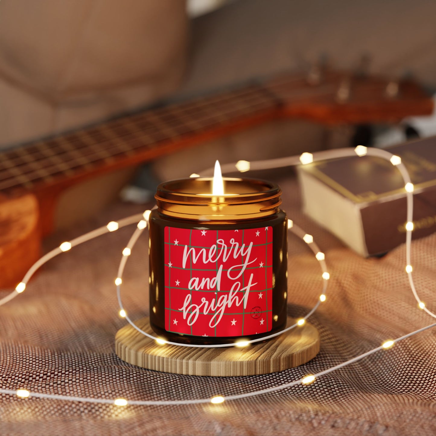 Merry and Bright Scented Soy Candle - Holiday Aromatherapy