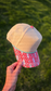 Checkered Lightning Blank Trucker Hat