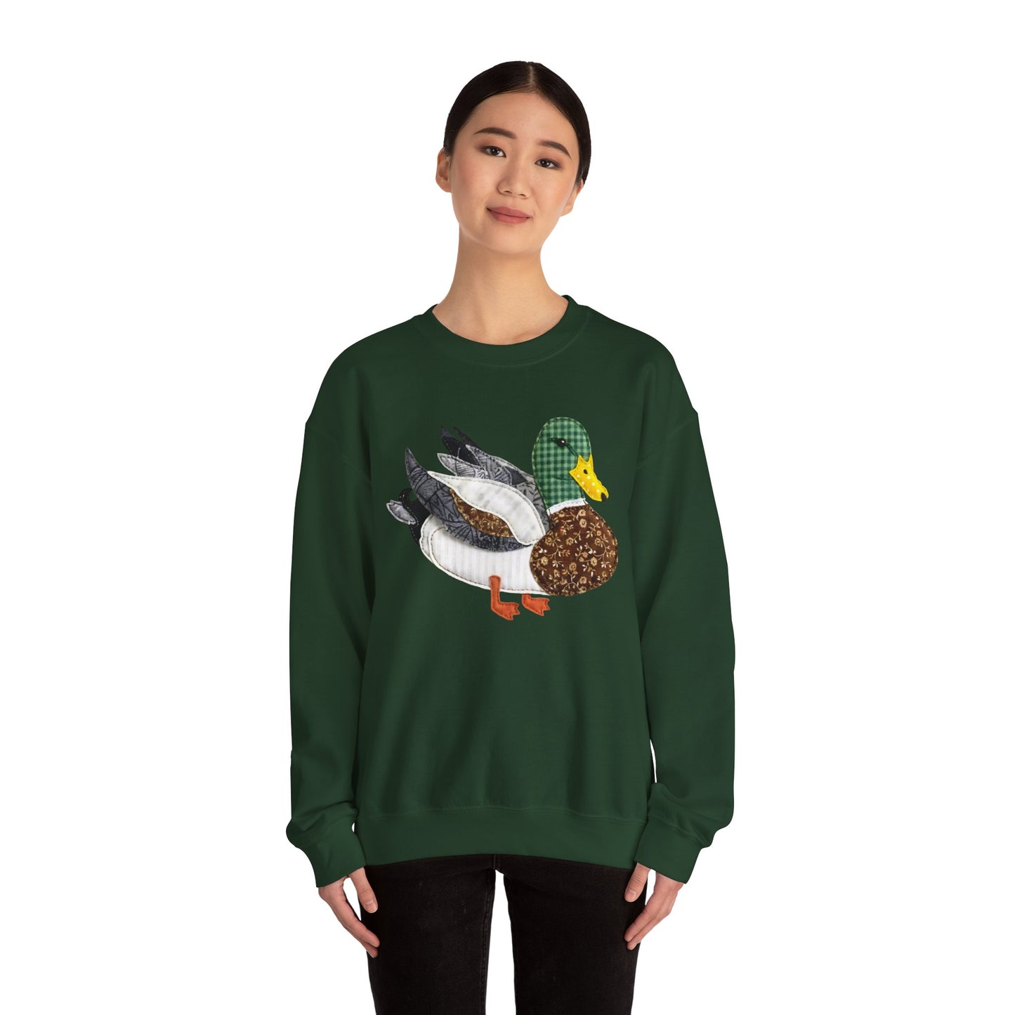 Mallard Duck Patchwork Sweatshirt