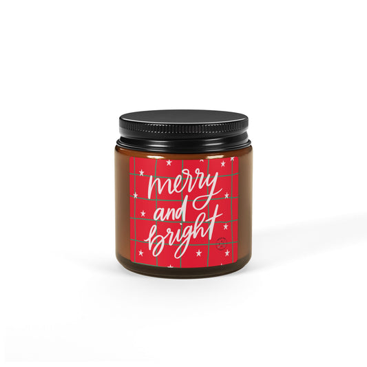 Merry and Bright Scented Soy Candle - Holiday Aromatherapy