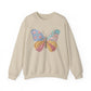 Butterfly Patchwork Crewneck Sweatshirt
