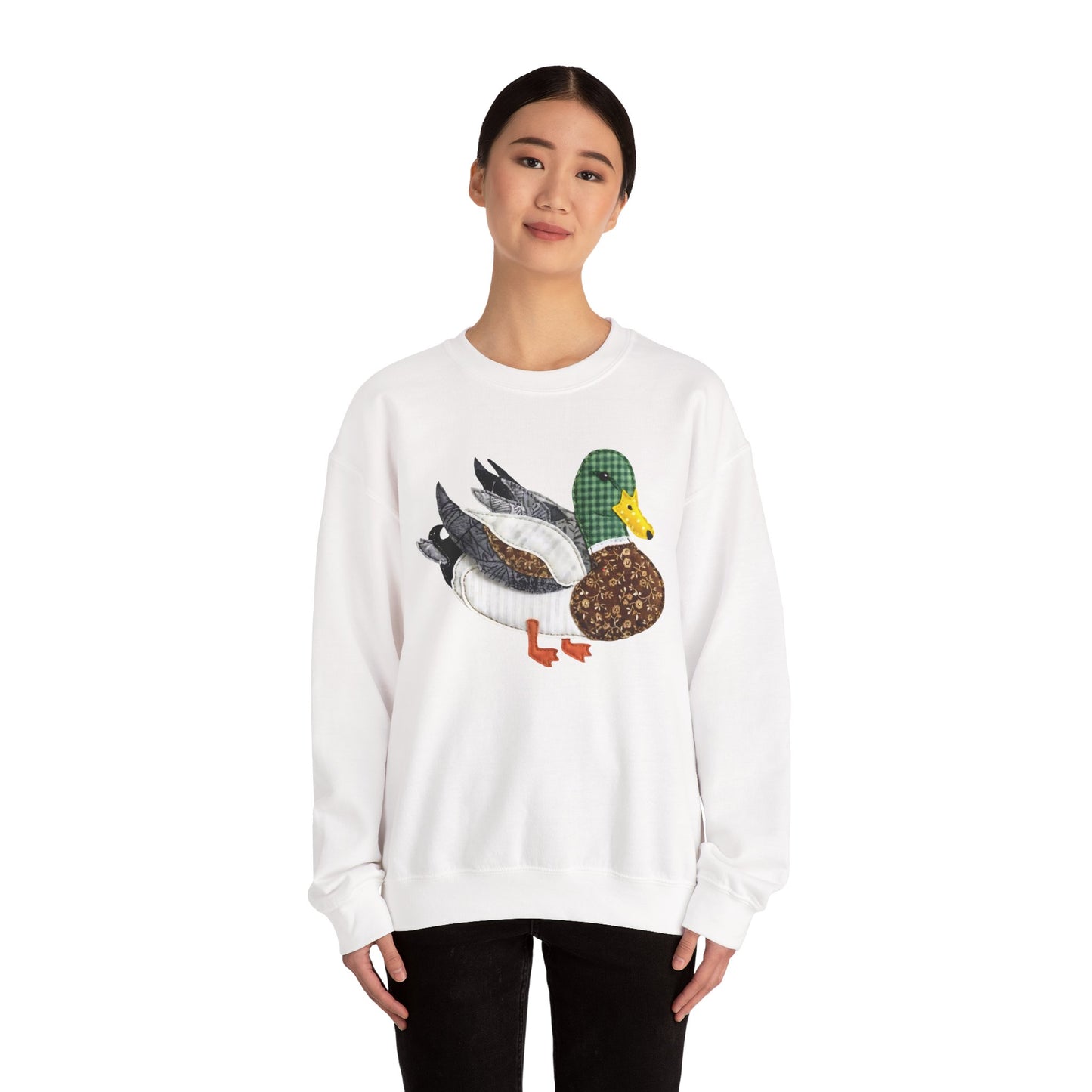 Mallard Duck Patchwork Sweatshirt