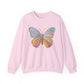 Butterfly Patchwork Crewneck Sweatshirt