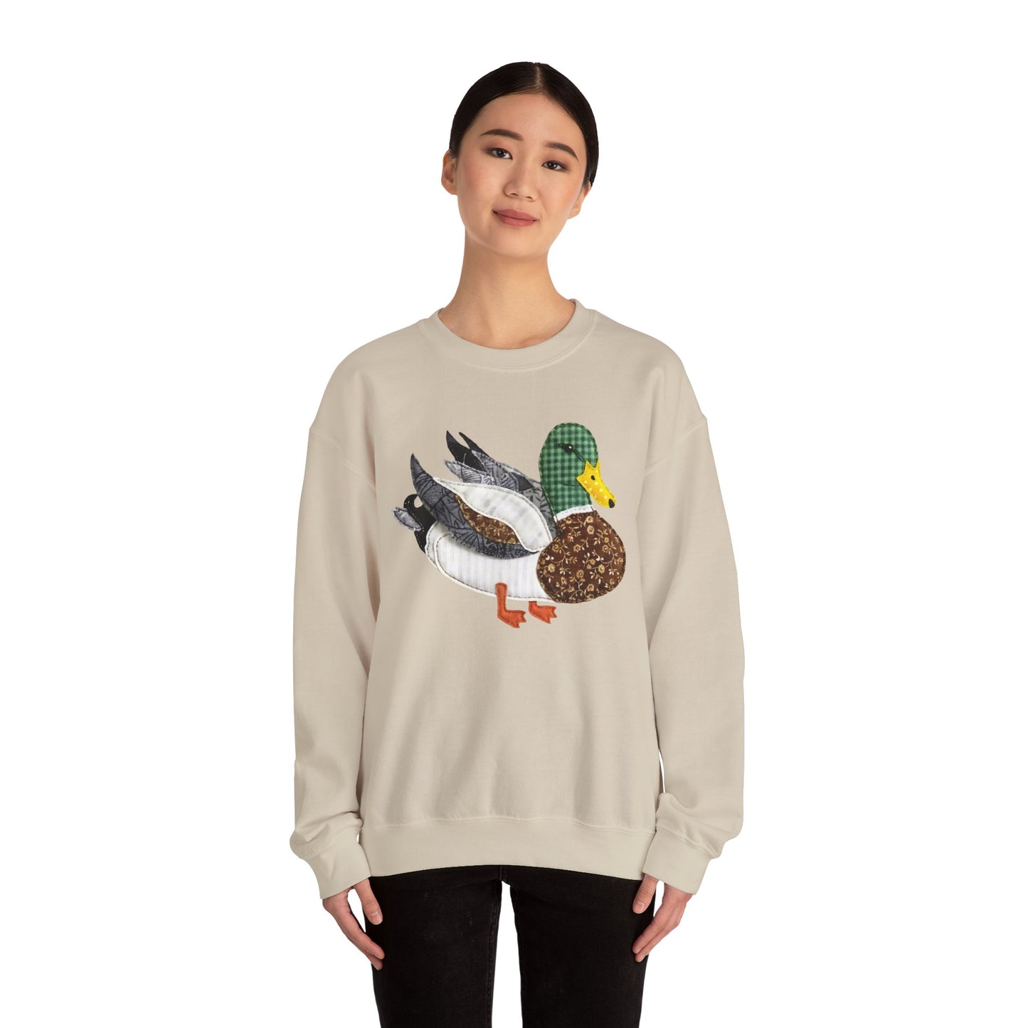 Mallard Duck Patchwork Sweatshirt