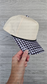 Black Gingham Blank Trucker Hat - PREORDER