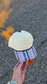 Neutral Stripes Blank Trucker Hat