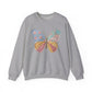Butterfly Patchwork Crewneck Sweatshirt