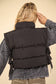 Side Bow Crop Puffer Vest