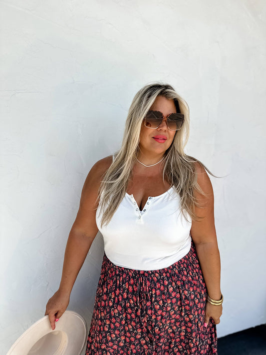 Magenta Flora Lace Maxi Skirt