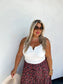 Magenta Flora Lace Maxi Skirt