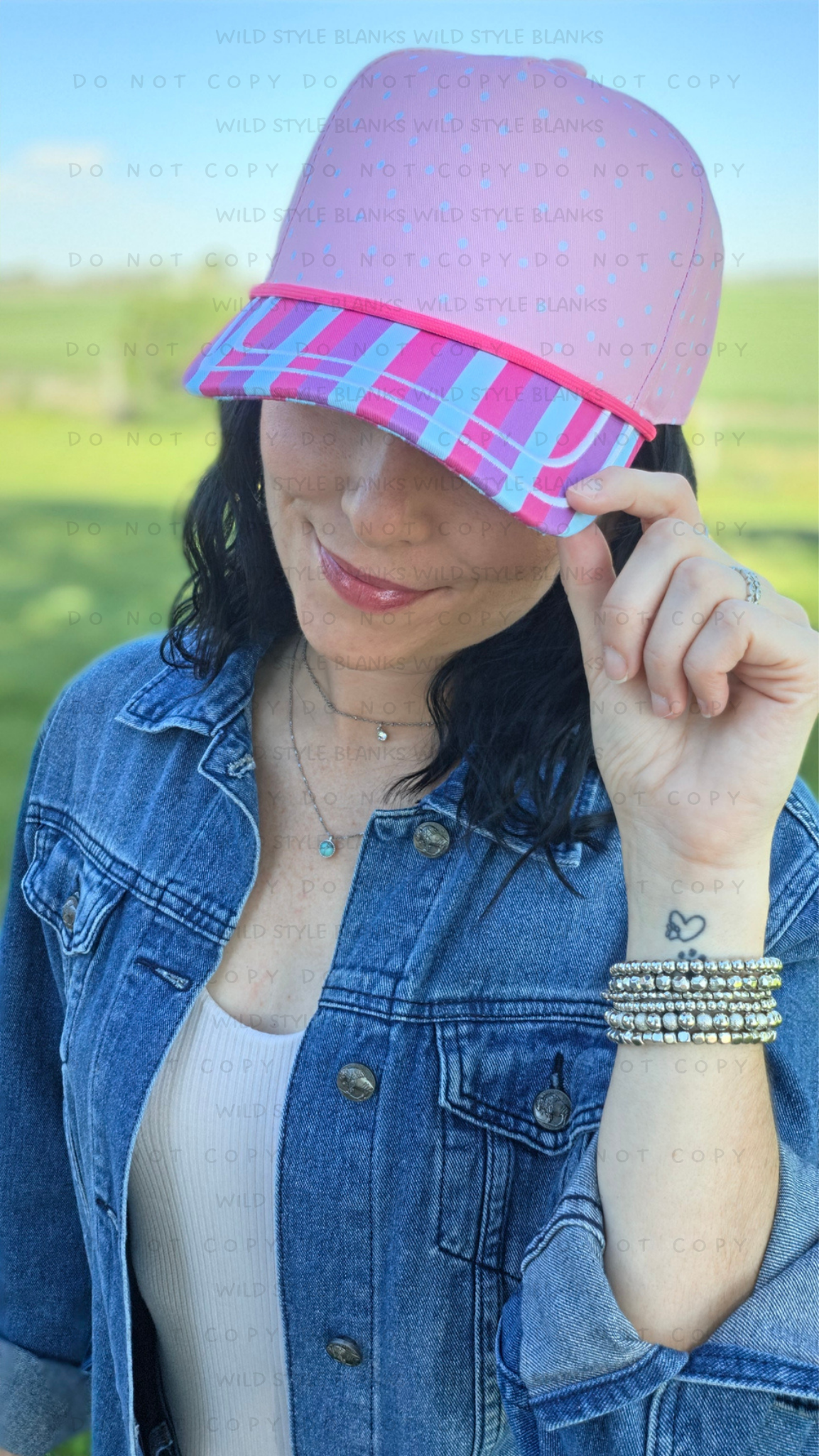 Pretty in Pink Blank Trucker Hat