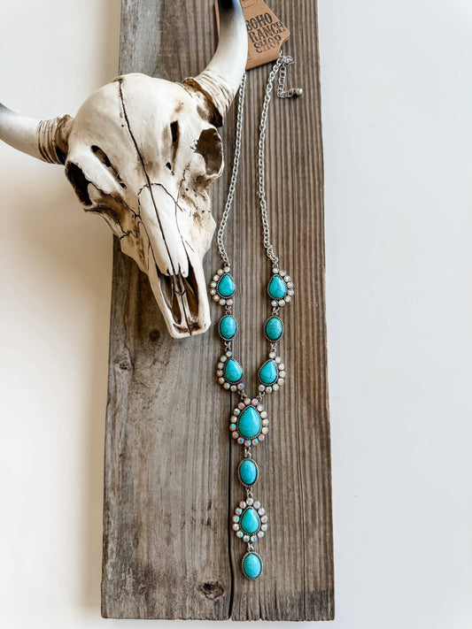 Parton Me Turquoise Stone Necklace