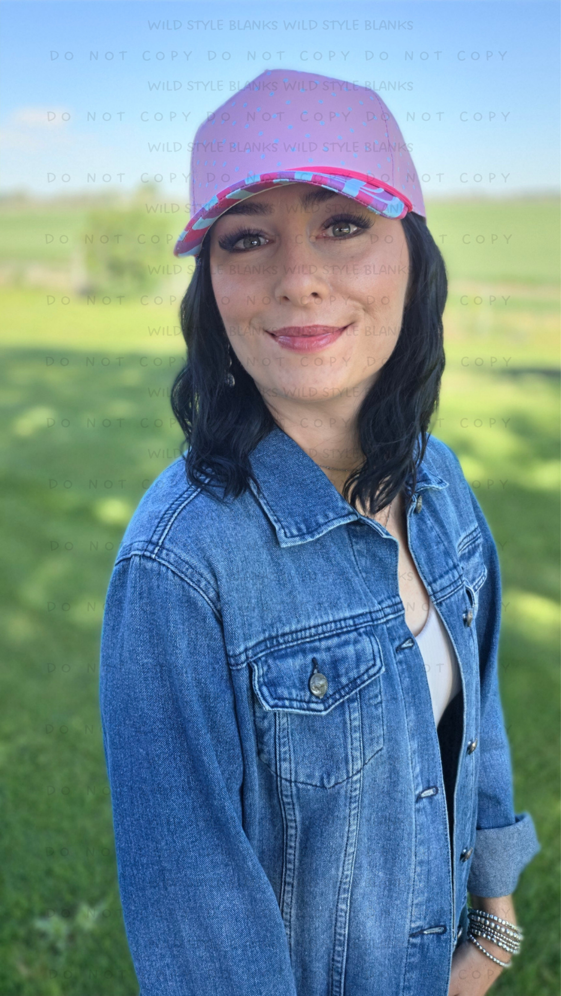 Pretty in Pink Blank Trucker Hat