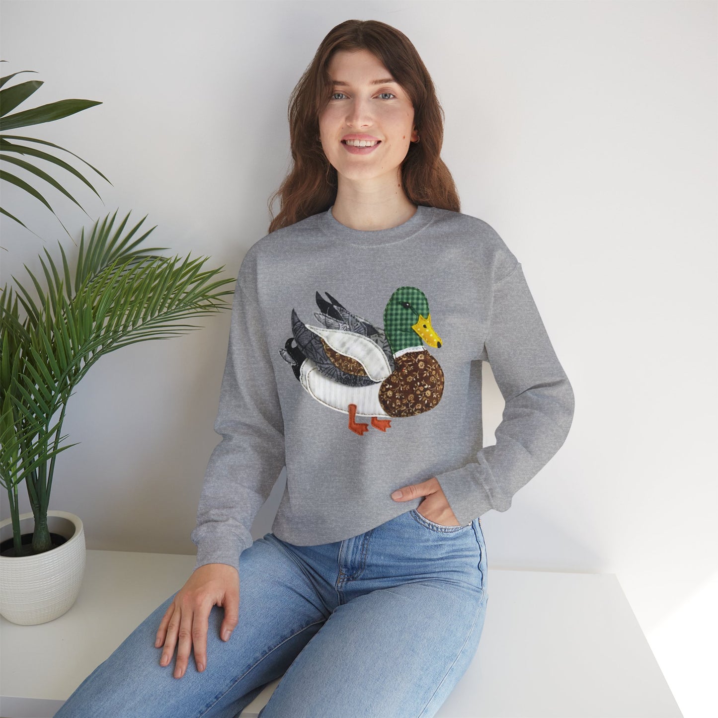 Mallard Duck Patchwork Sweatshirt