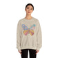 Butterfly Patchwork Crewneck Sweatshirt