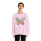 Butterfly Patchwork Crewneck Sweatshirt