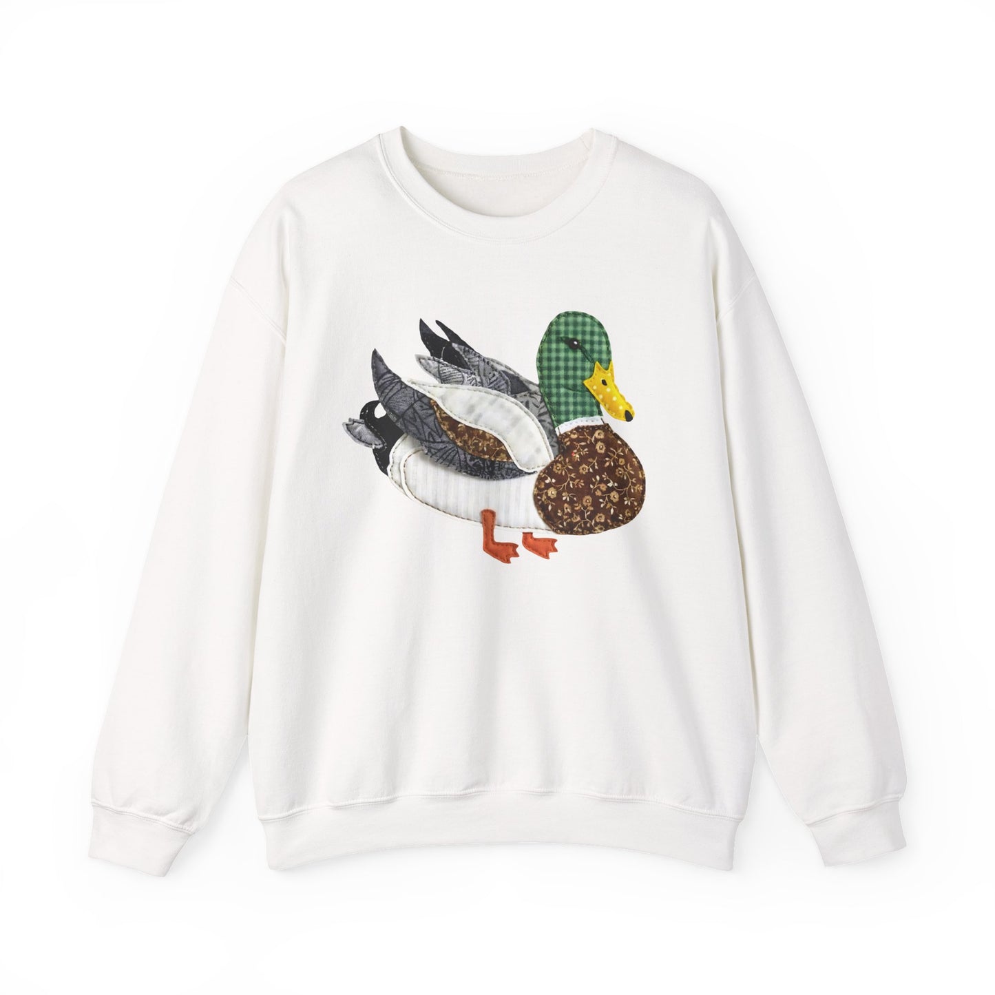 Mallard Duck Patchwork Sweatshirt