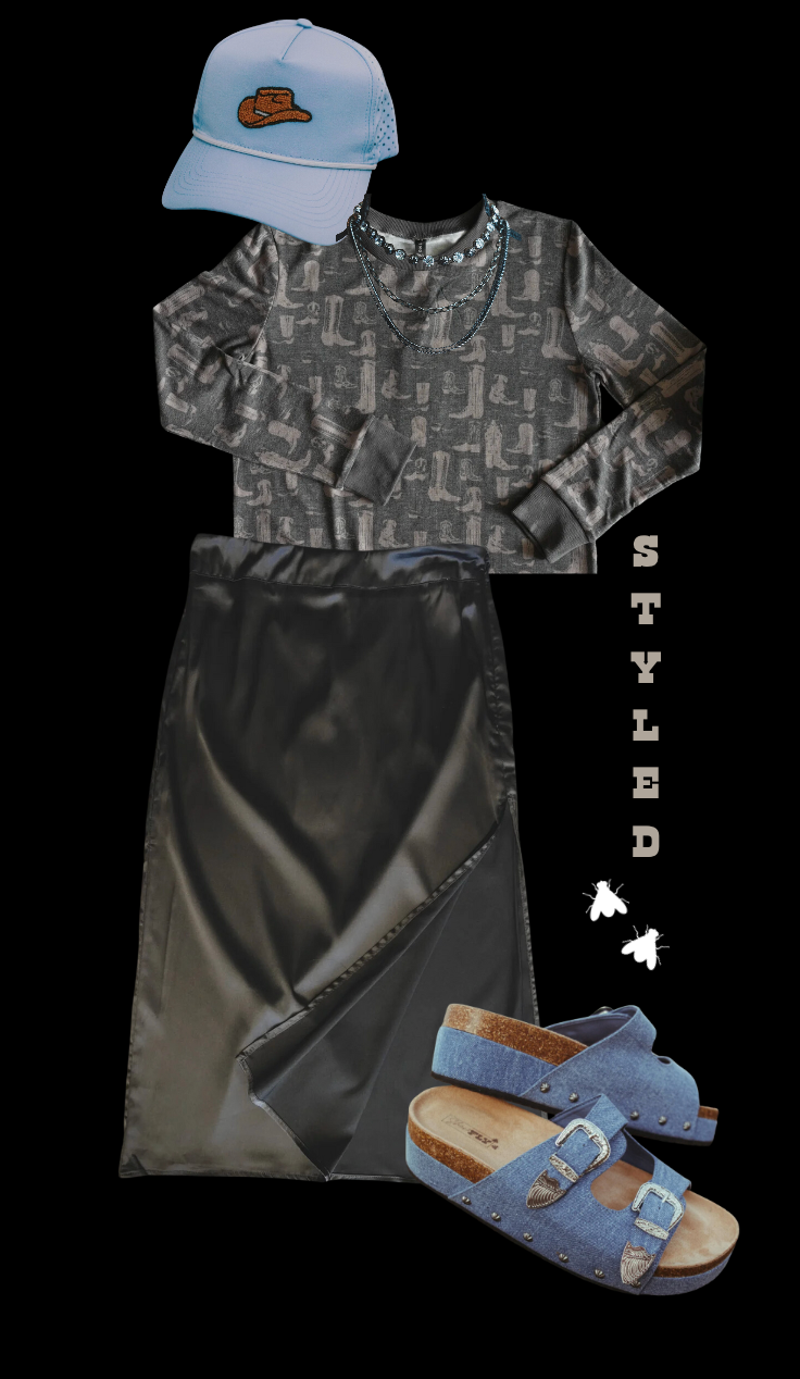 LOUNGY LARIAT TOP *BOOT SCOOT: 3XL
