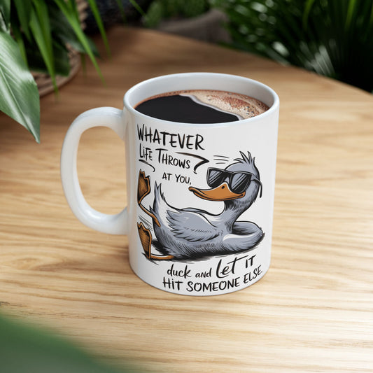Duck Ceramic Mug, (11oz, 15oz)