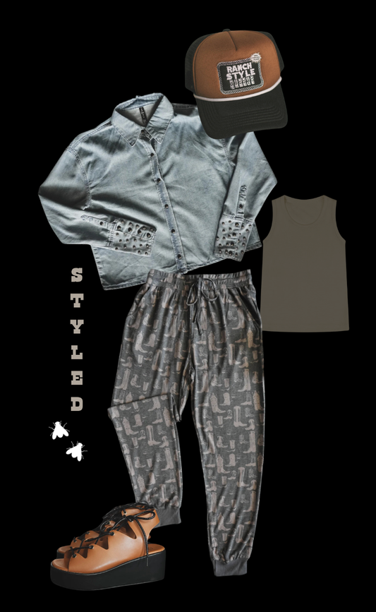 LOUNGY LARIAT JOGGERS *BOOT SCOOT: 3XL