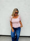 Ellie Stripe Smocked Top