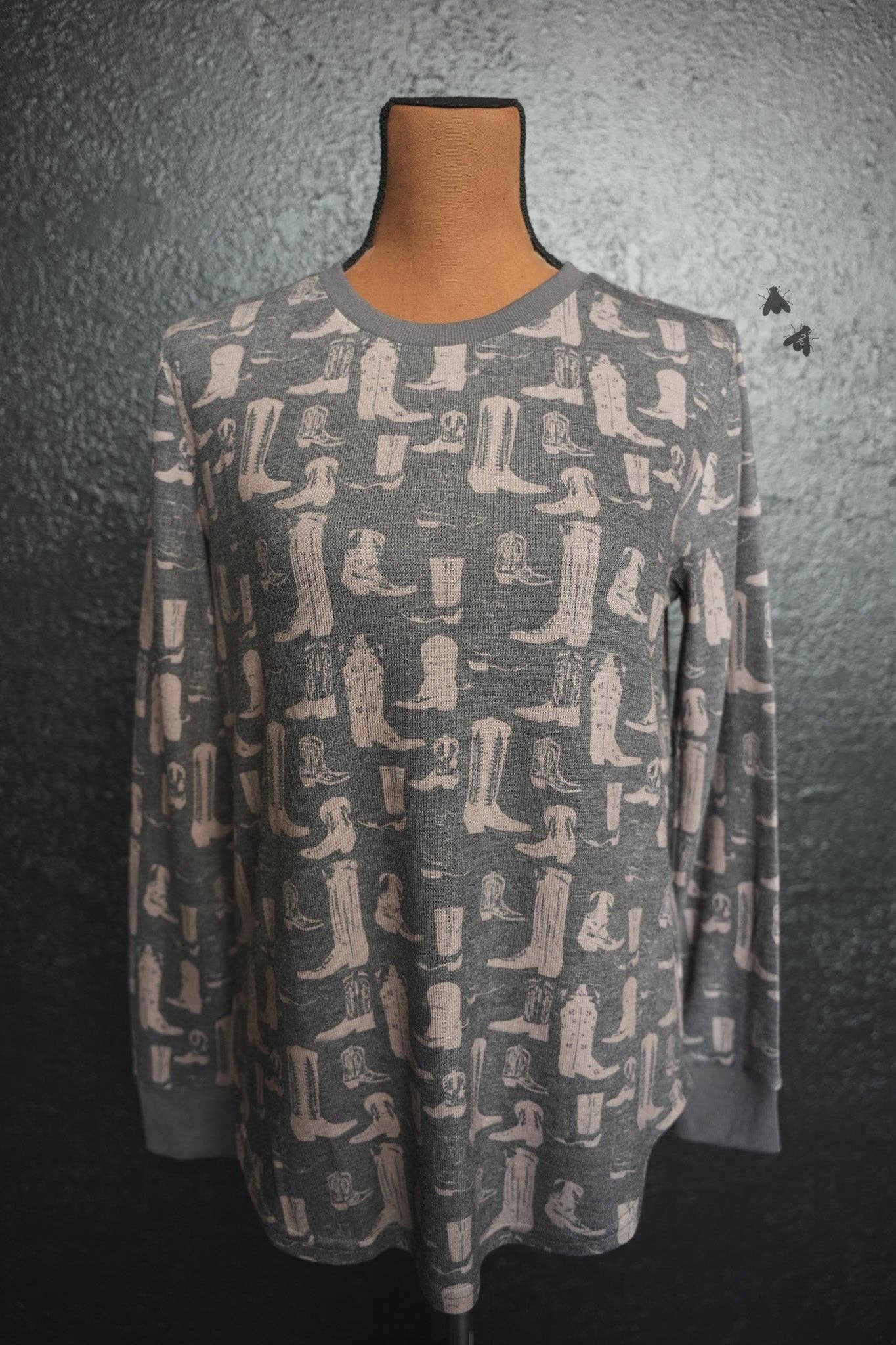 LOUNGY LARIAT TOP *BOOT SCOOT: 3XL