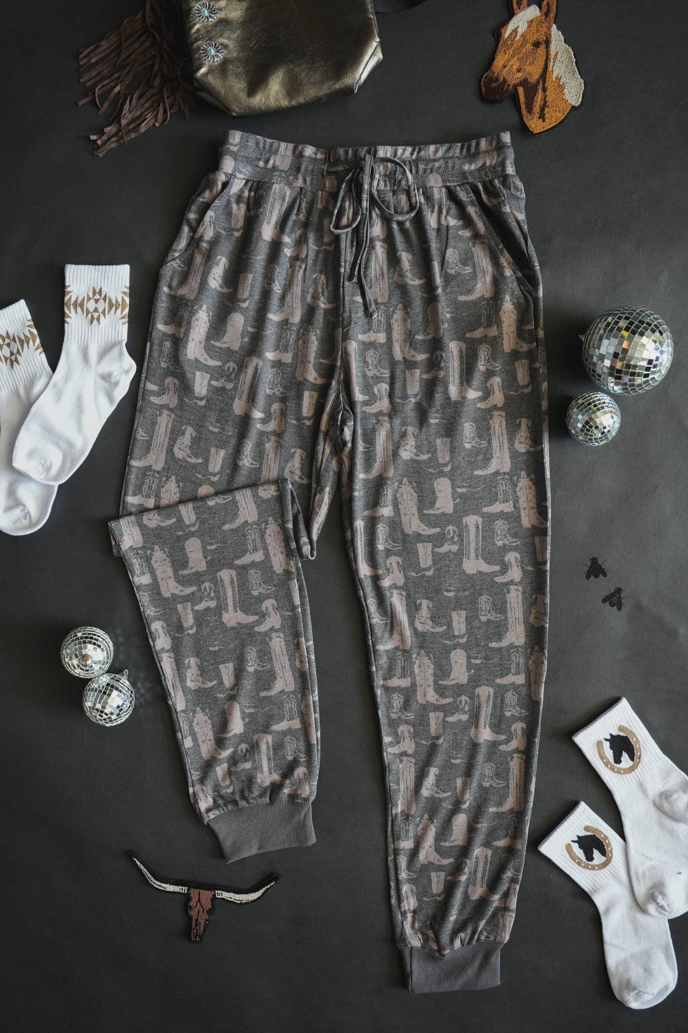LOUNGY LARIAT JOGGERS *BOOT SCOOT: 3XL