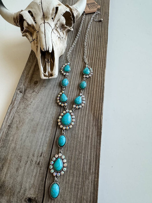 Parton Me Turquoise Stone Necklace