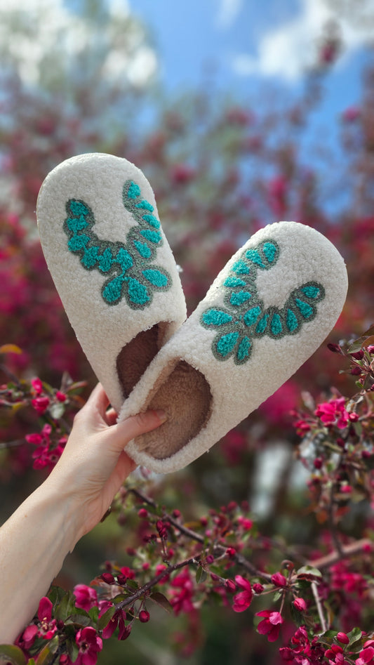 Turquoise Dream Slippers