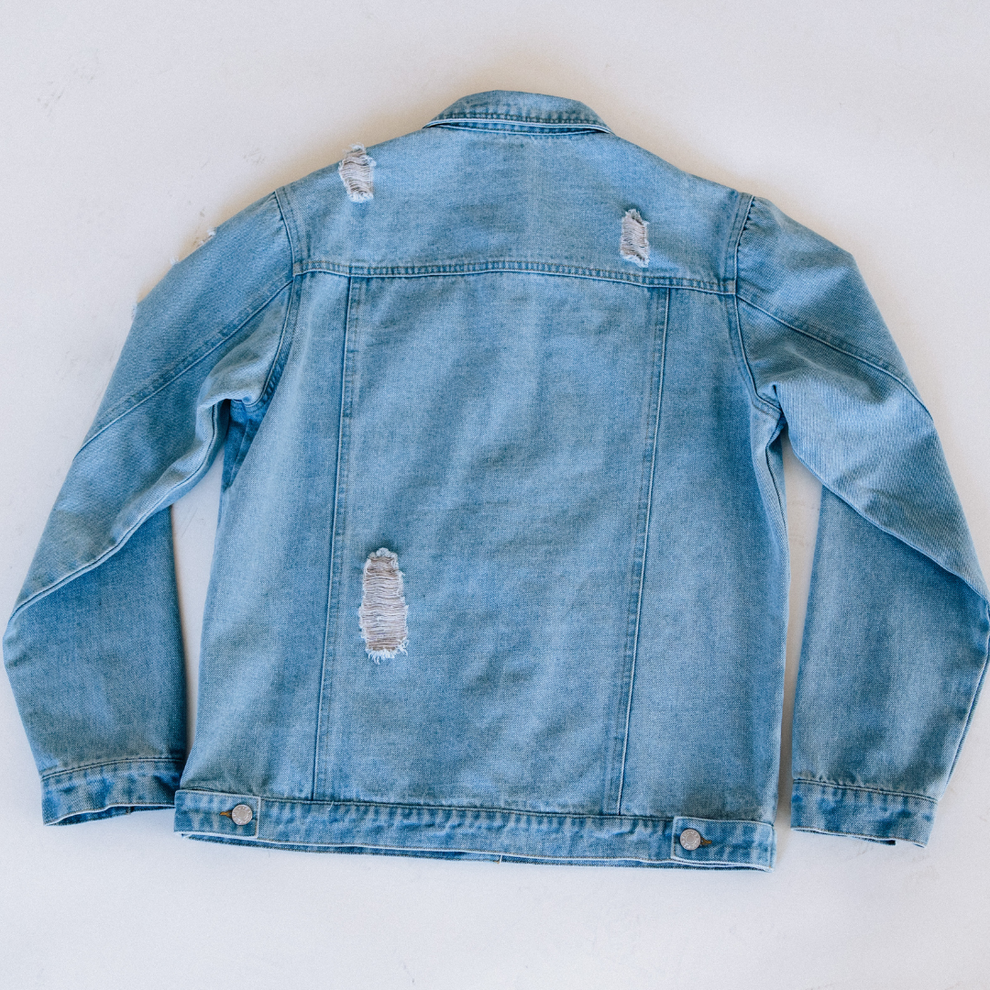 Distressed Denim Jacket