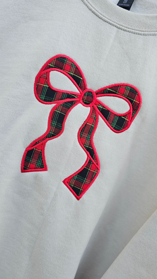 Christmas Bow Crewneck Sweatshirt