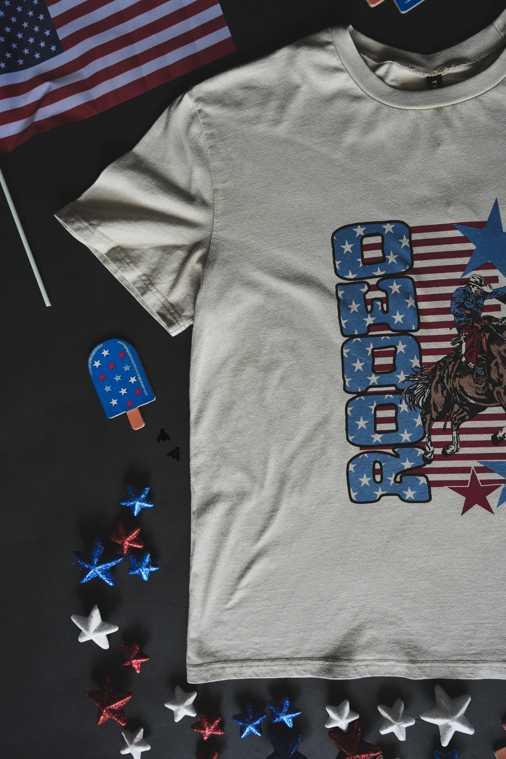 Red, White, & Blue Rodeo Tee
