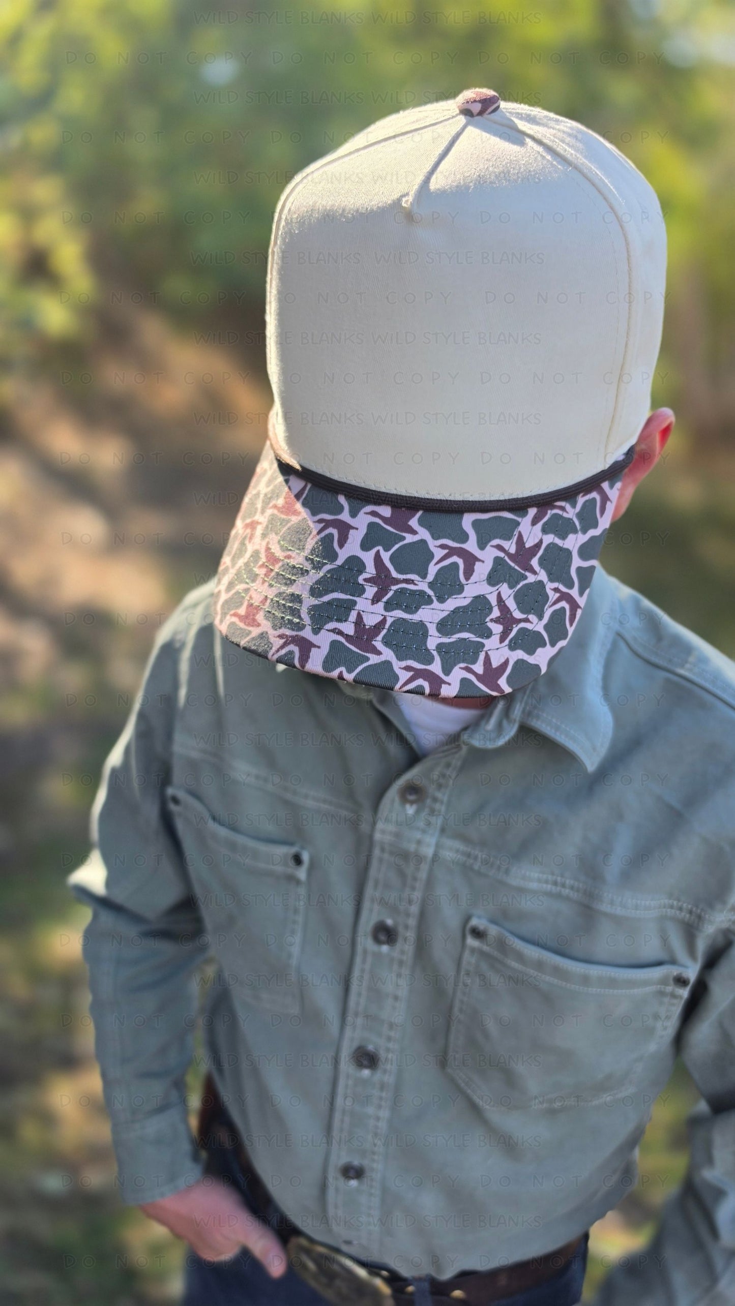 Duck Camo Blank Trucker Hat