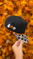 Checkered Jack O' Lantern Blank Trucker Hat