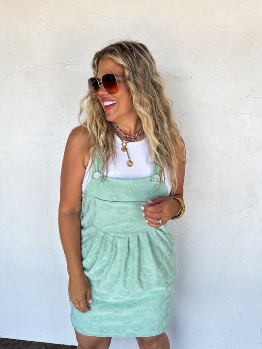 Daisy Me Rollin' Overall Dress