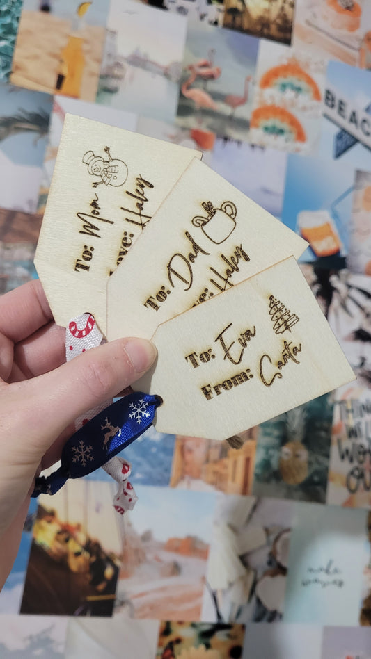 Engraved Custom Gift Tags