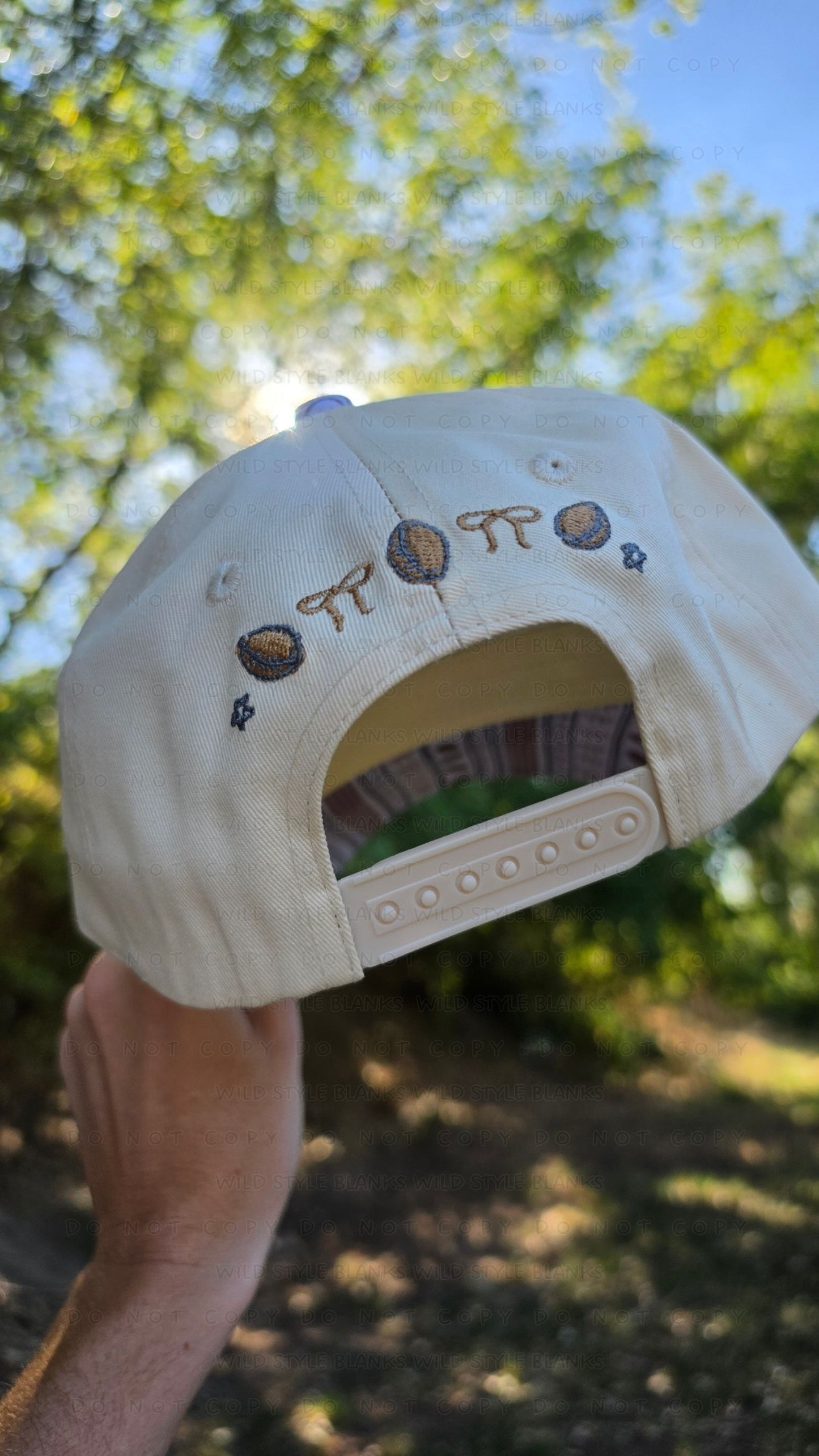 Cutesy Football Blank Trucker Hat