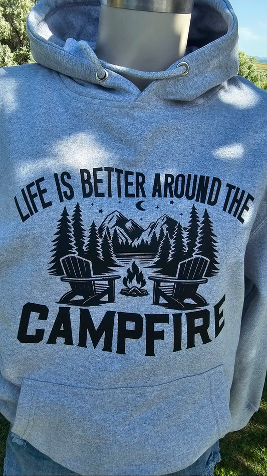 Campfire Hoodie - Solid Grey