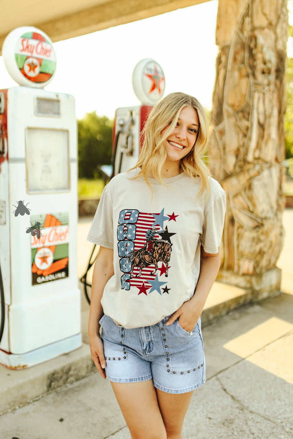 Red, White, & Blue Rodeo Tee