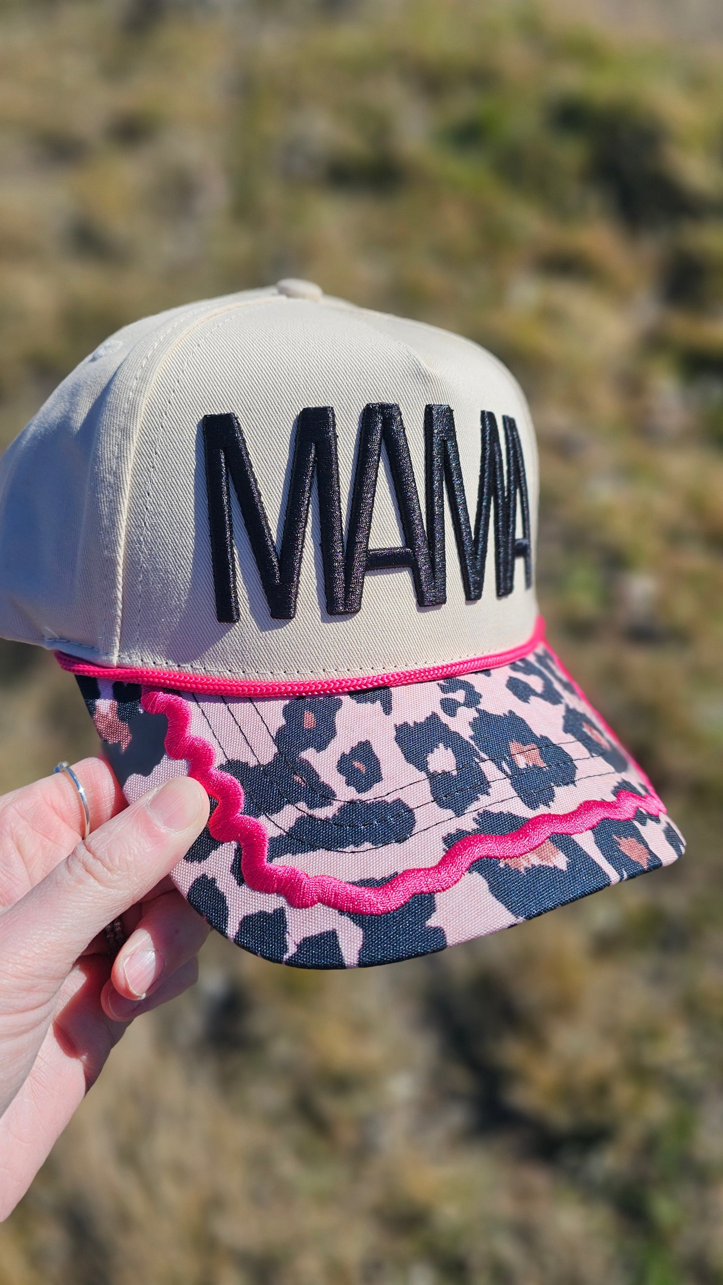 MAMA - Leopard Brim Ballcap