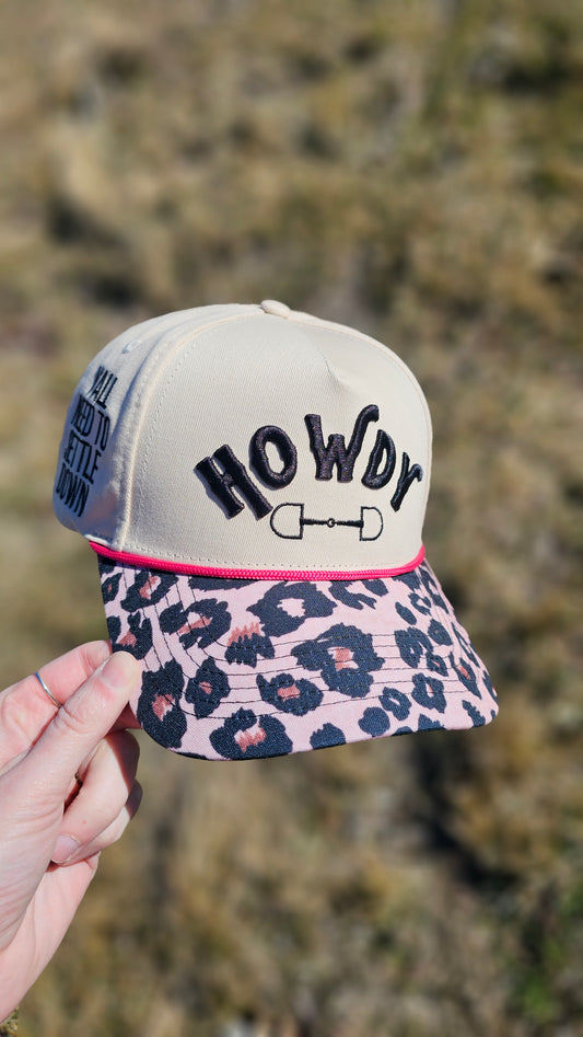 Howdy Leopard Ballcap