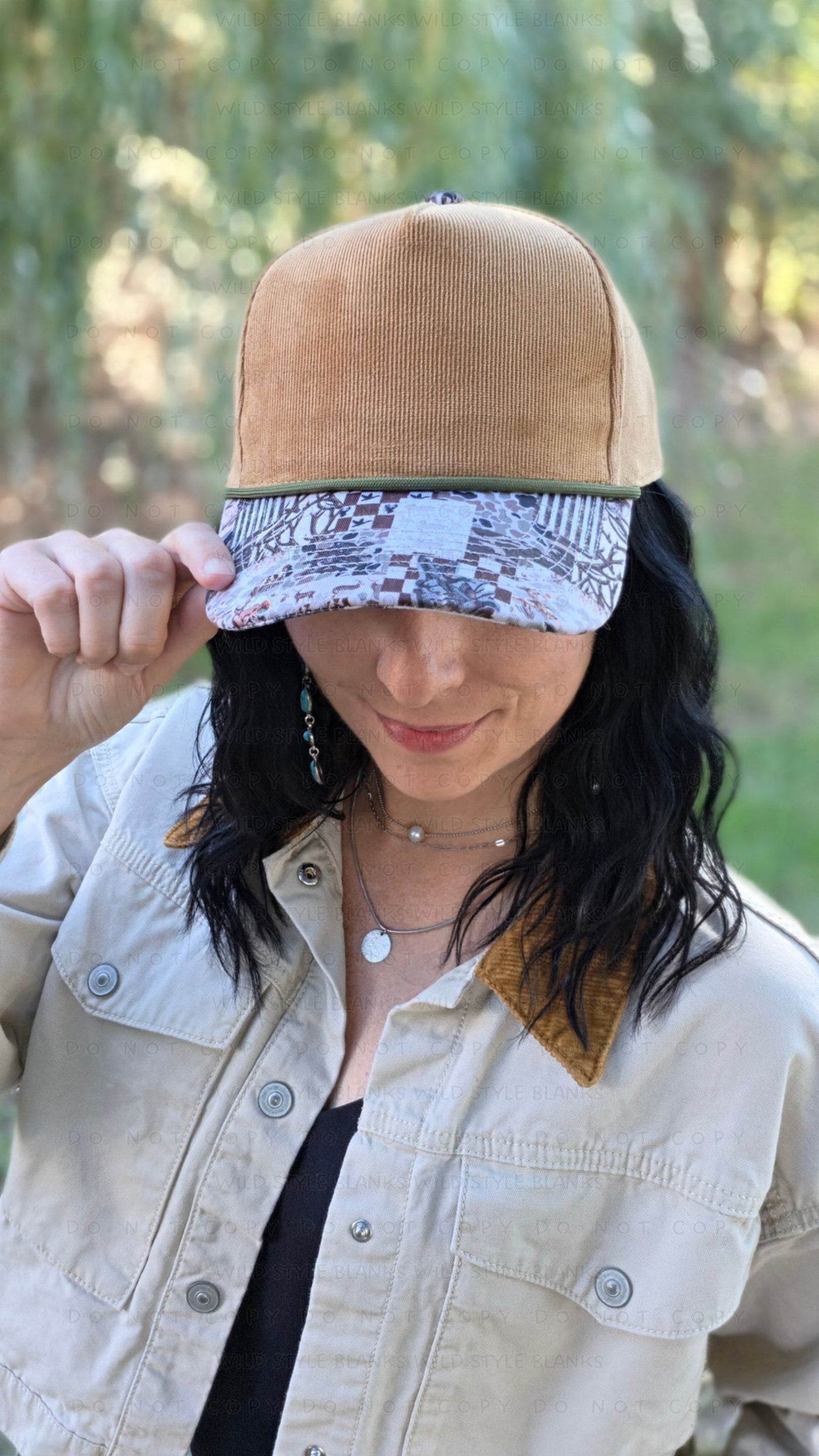 Hunting Camo Patchwork Blank Trucker Hat